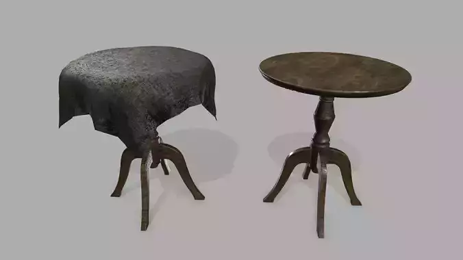 Table stool with cloth