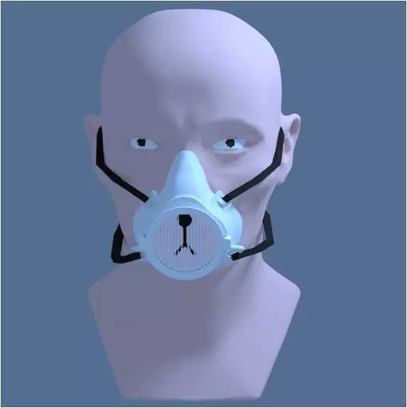 CUTE RESPIRATOR MASK 3D print model_0