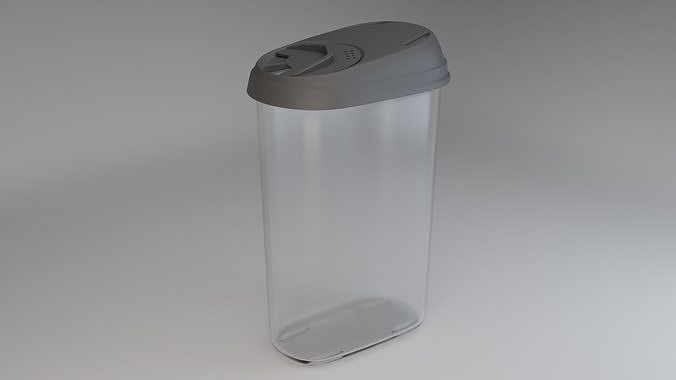 Food container Low-poly 3D model