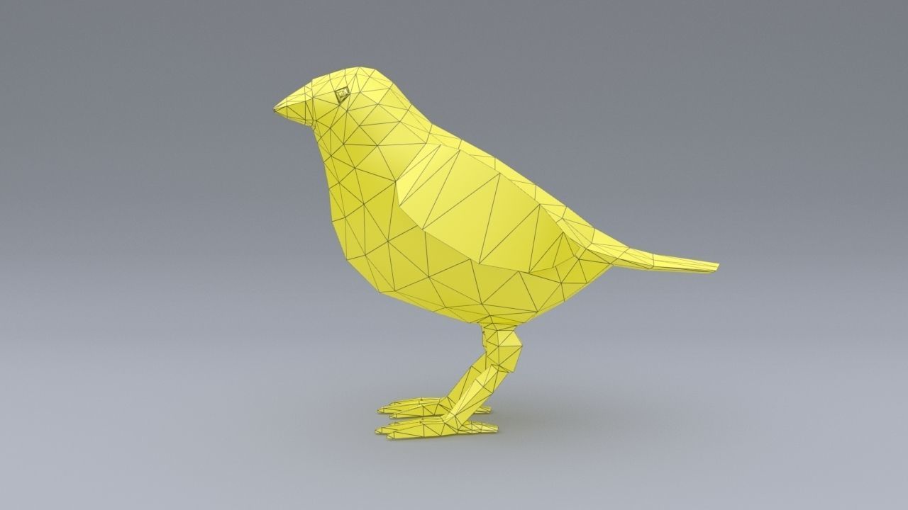 Canary bird 3D model 3D printable | CGTrader