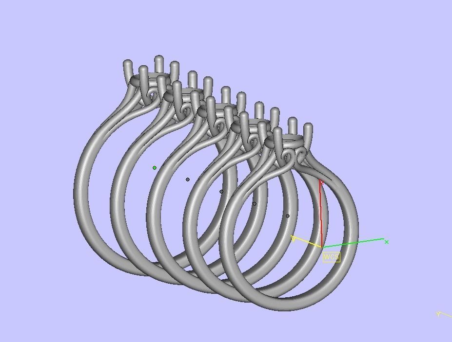 Half Carat Diamond ring 3dmodel 4prong design 3D print model_21