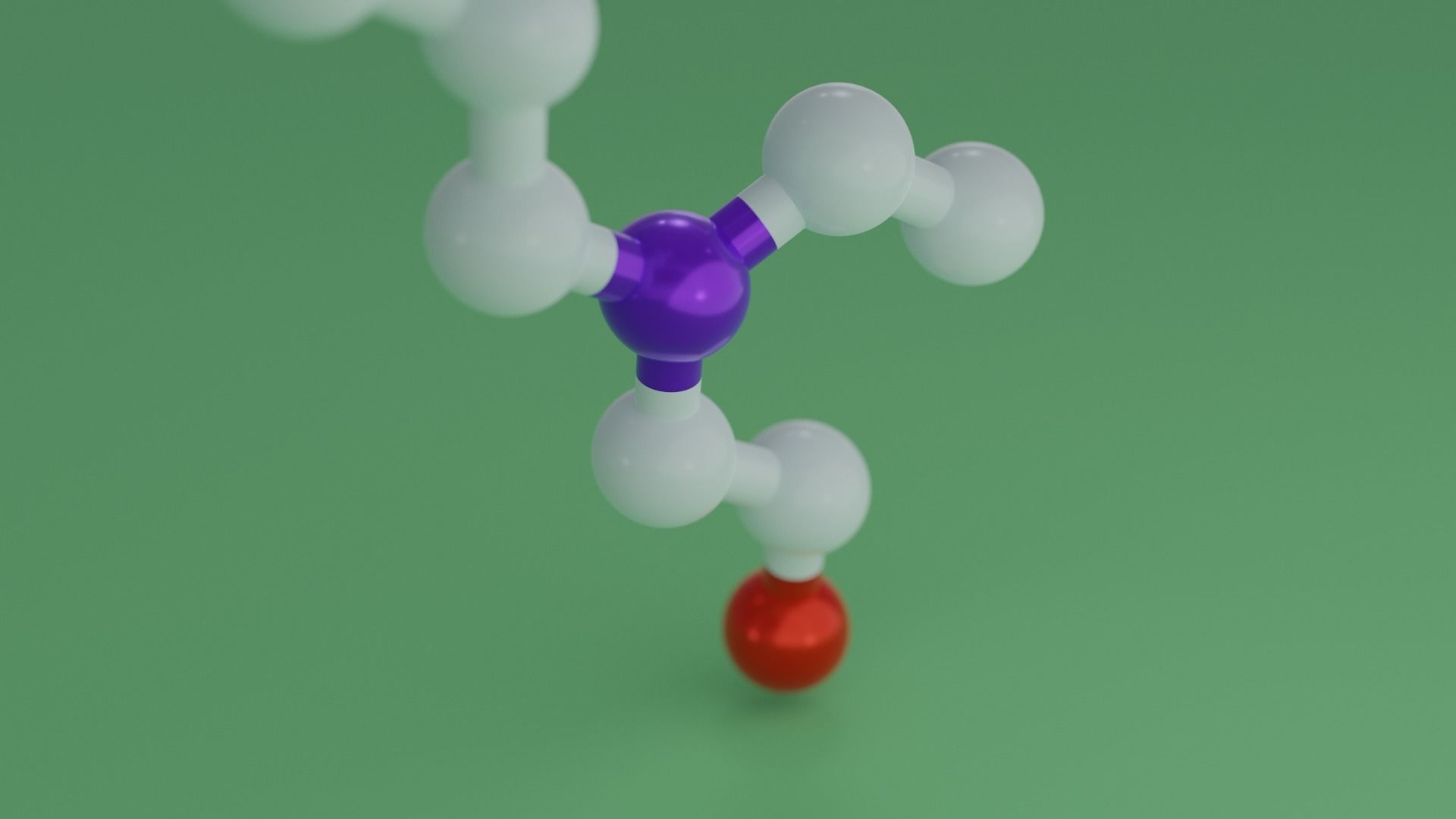 Hydroxychloroquine Atom  3D model_2