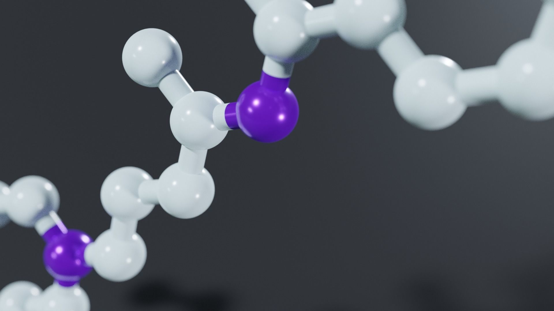 Hydroxychloroquine Atom  3D model_3
