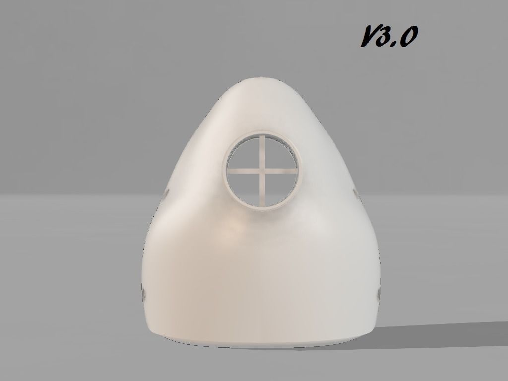 Mascherina-COVID-19 plastic mask Free 3D print model_20