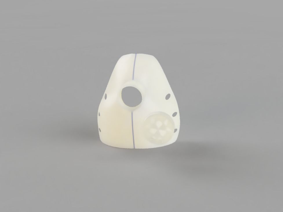 Mascherina-COVID-19 plastic mask Free 3D print model_1