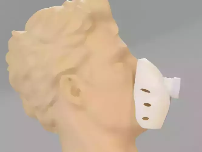 Mascherina-COVID-19 plastic mask Free 3D print model