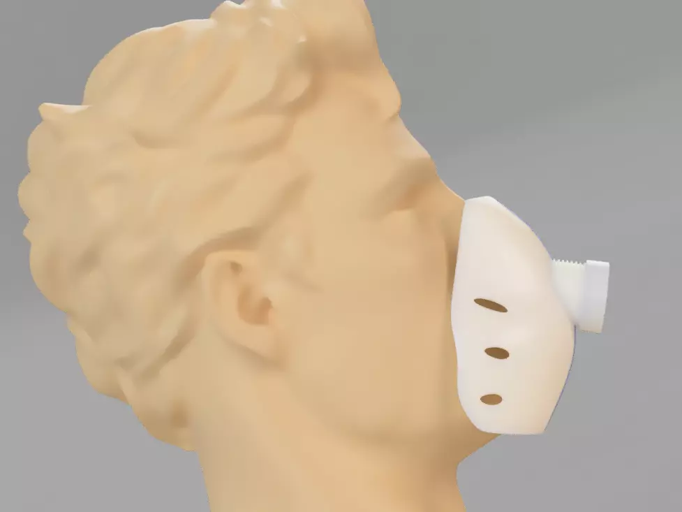 Mascherina-COVID-19 plastic mask Free 3D print model_0