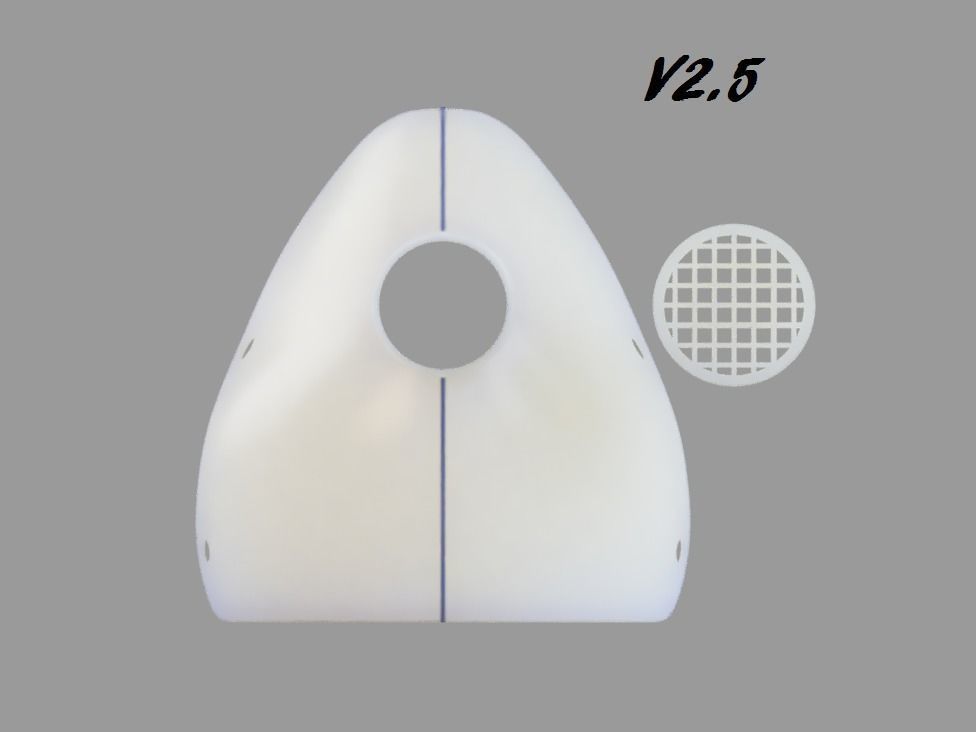 Mascherina-COVID-19 plastic mask Free 3D print model_17