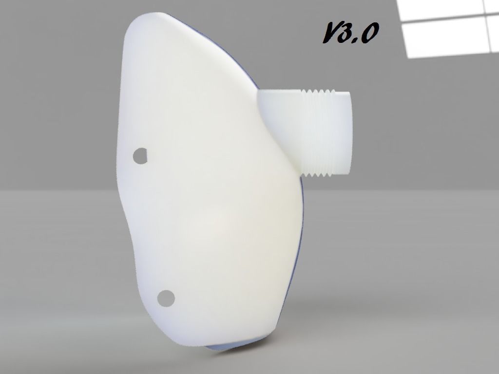 Mascherina-COVID-19 plastic mask Free 3D print model_23