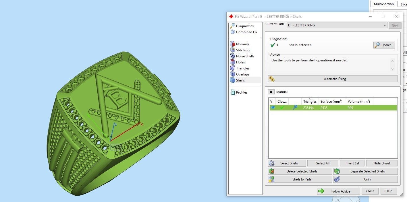 E - LETTER  SIGNET RING 3D print model_8
