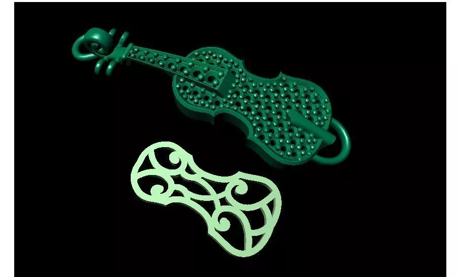 VIOLIN NECKLACES 3D print model