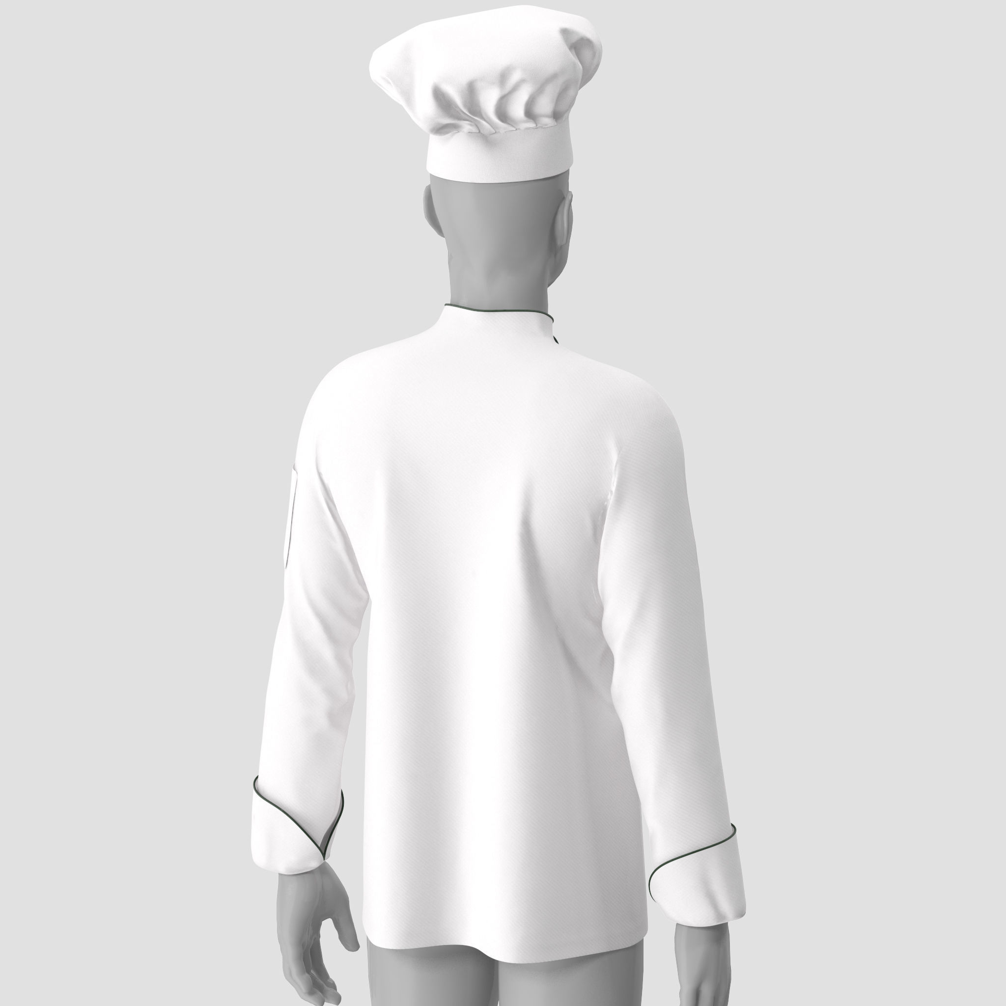 Chef Jacket 3D model_8