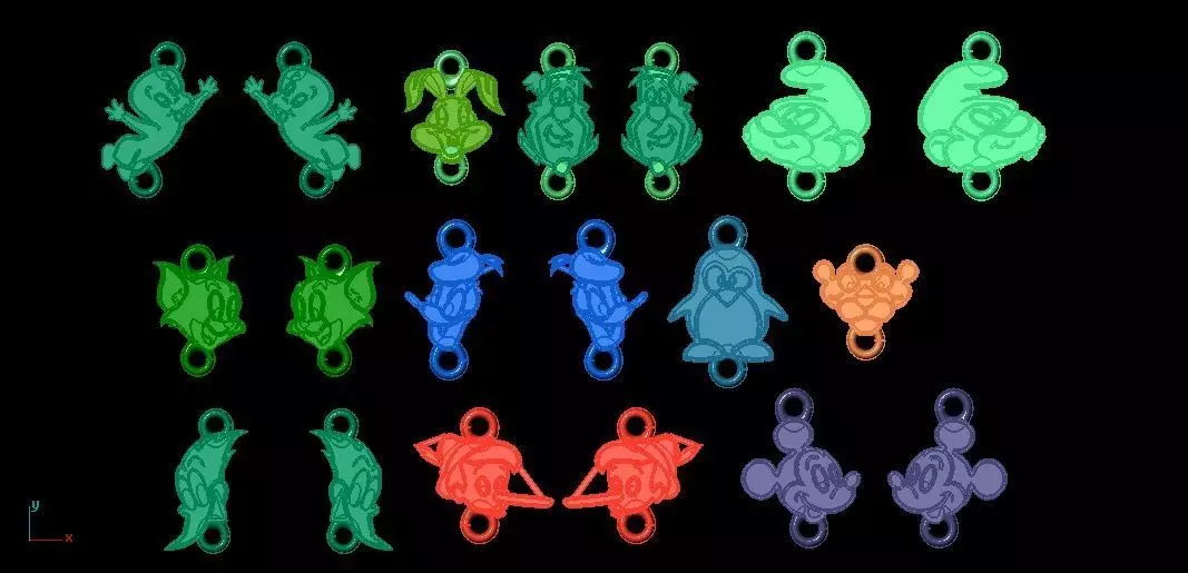 Cartoon Characters 3D print model