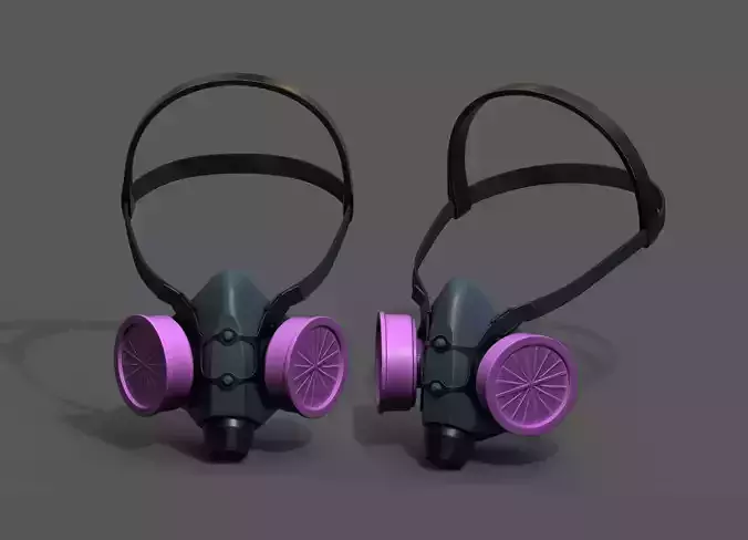 Gas mask helmet 3d safety isolated fantasy 