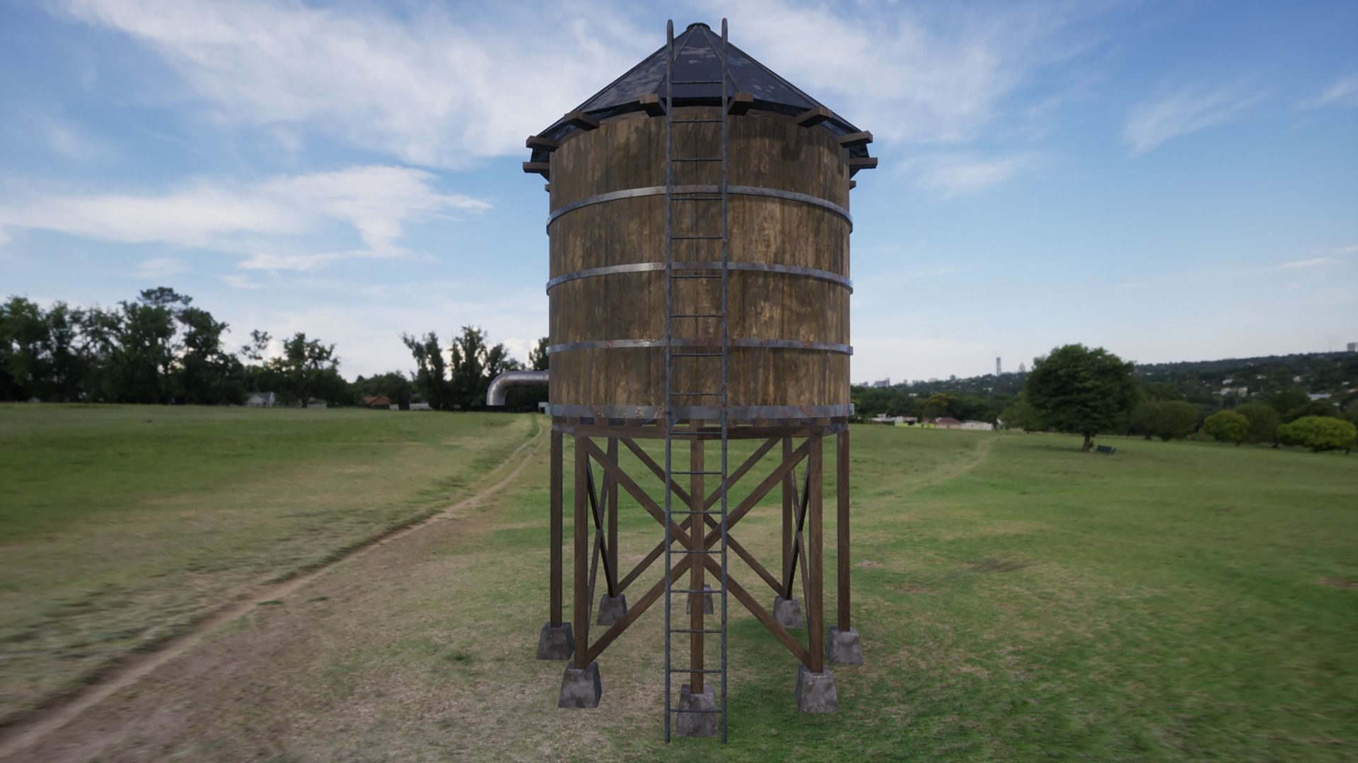 Farmer Tools Pack 3 Low-poly 3D model_17