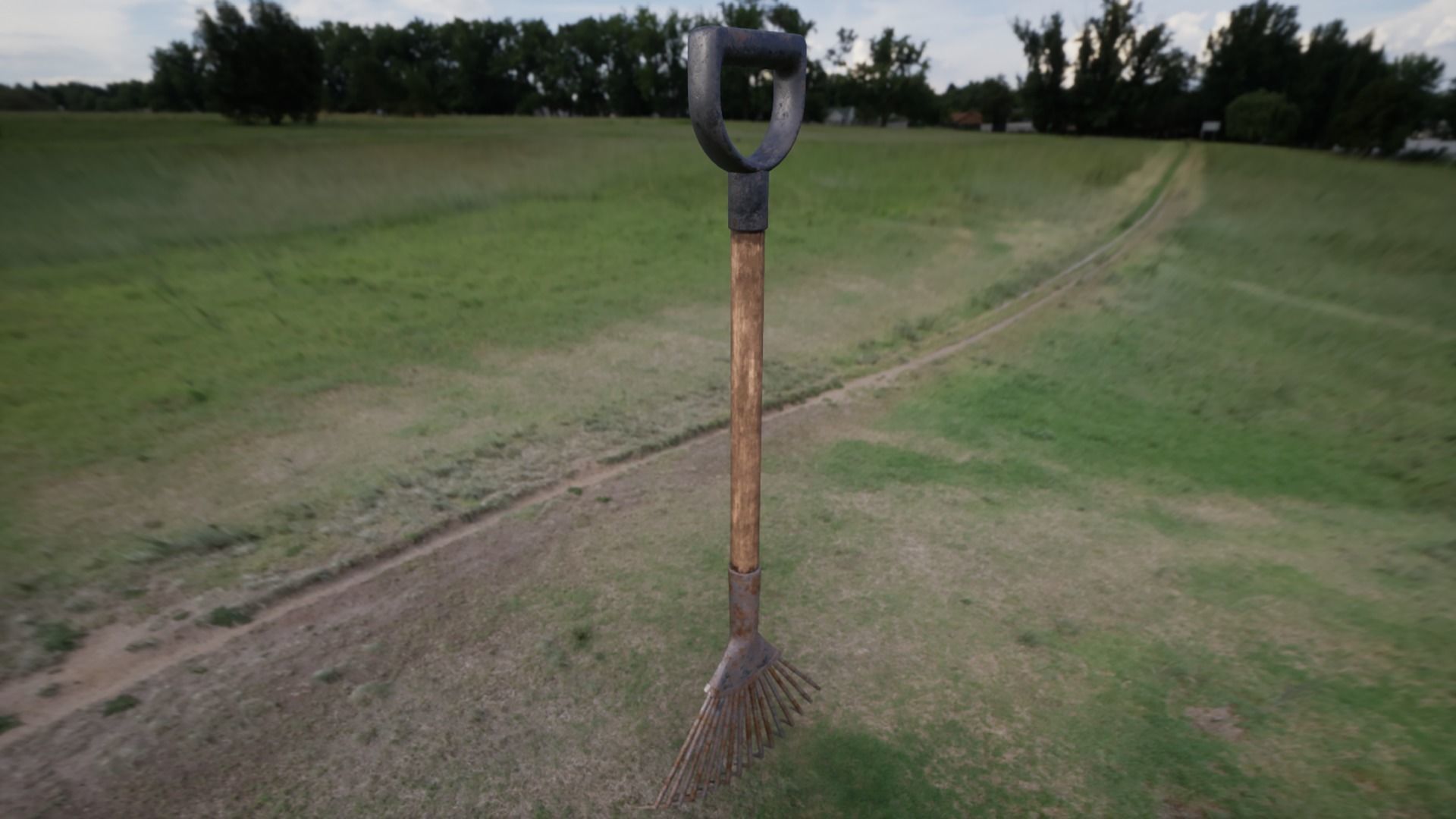 Farmer Tools Pack 3 Low-poly 3D model_15