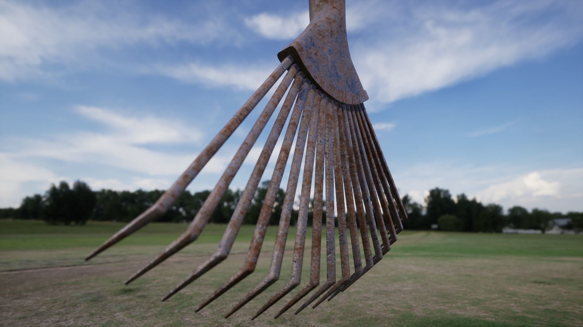 Farmer Tools Pack 3 Low-poly 3D model_16