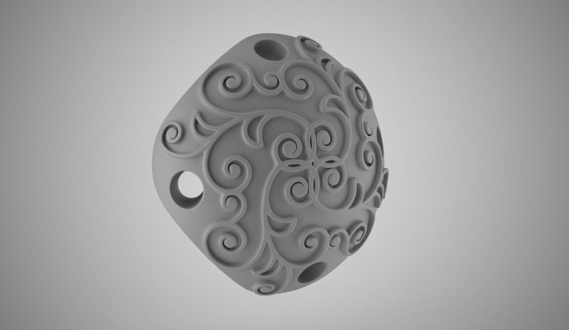 Perforated Beads 3D print model_2