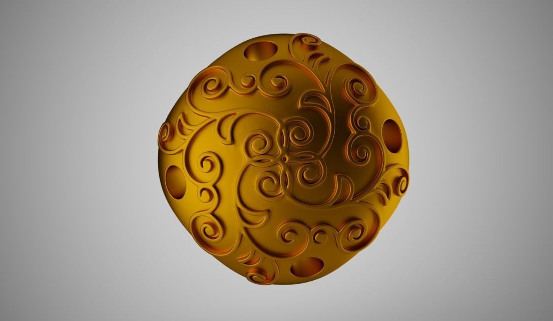 Perforated Beads 3D print model_10