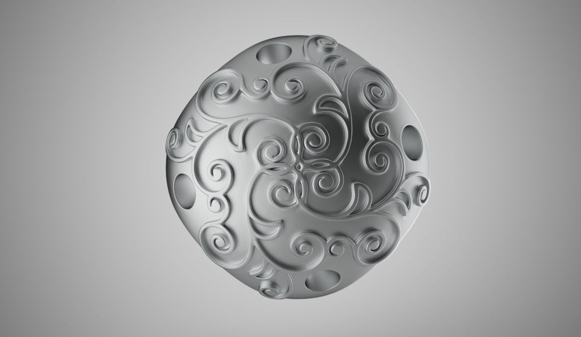 Perforated Beads 3D print model_9