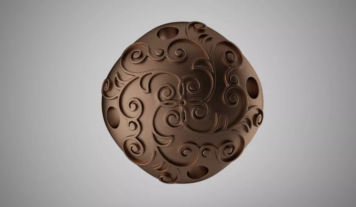 Perforated Beads 3D print model_0