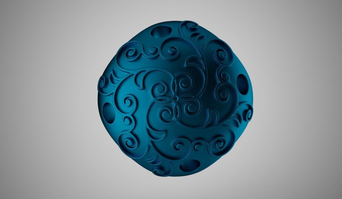 Perforated Beads 3D print model_11