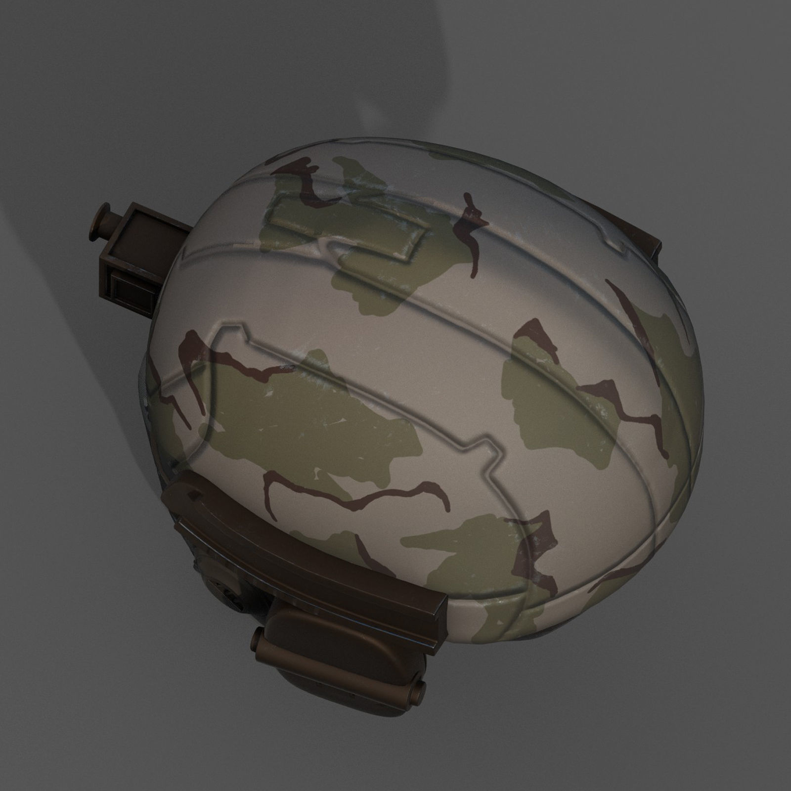 Helmet scifi military combat 3d futuristic technology Low-poly 3D model_7