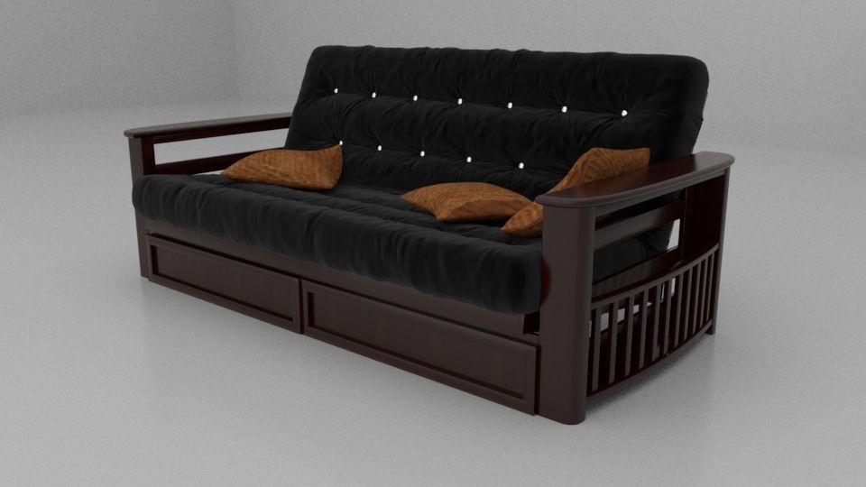 A Modern Sofa 3D model_1