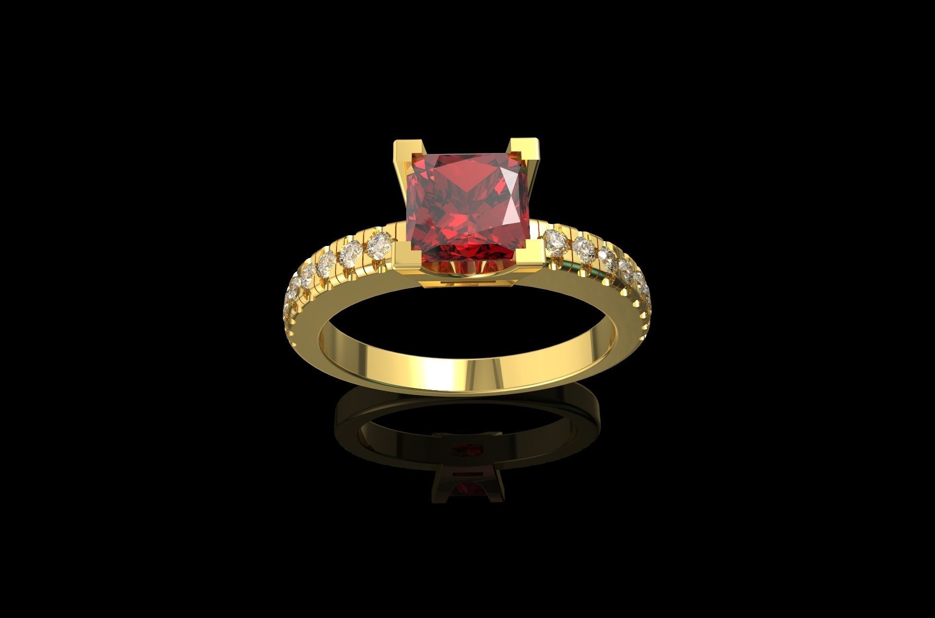 Gold N754 3D print model_1