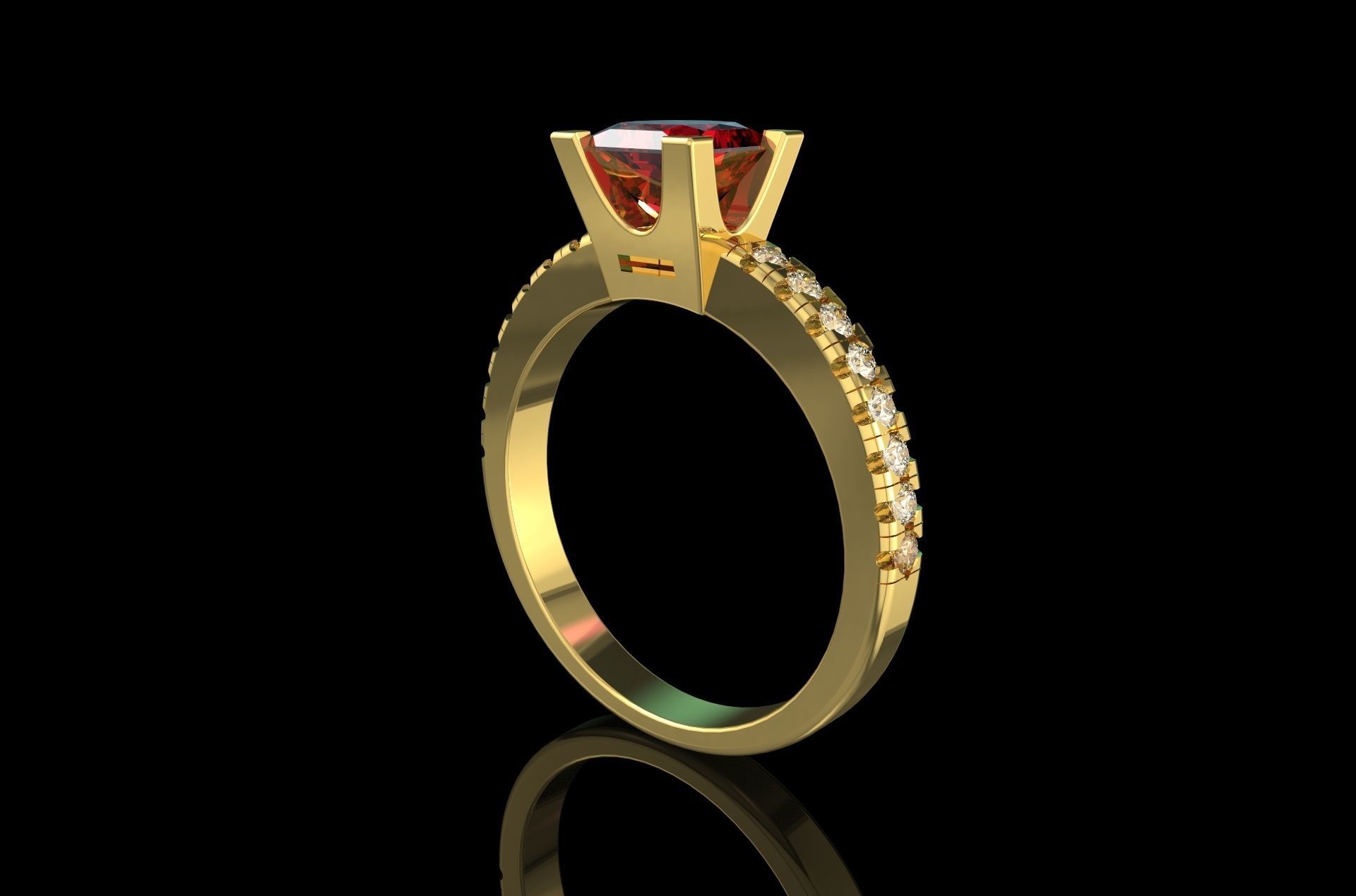 Gold N754 3D print model_3