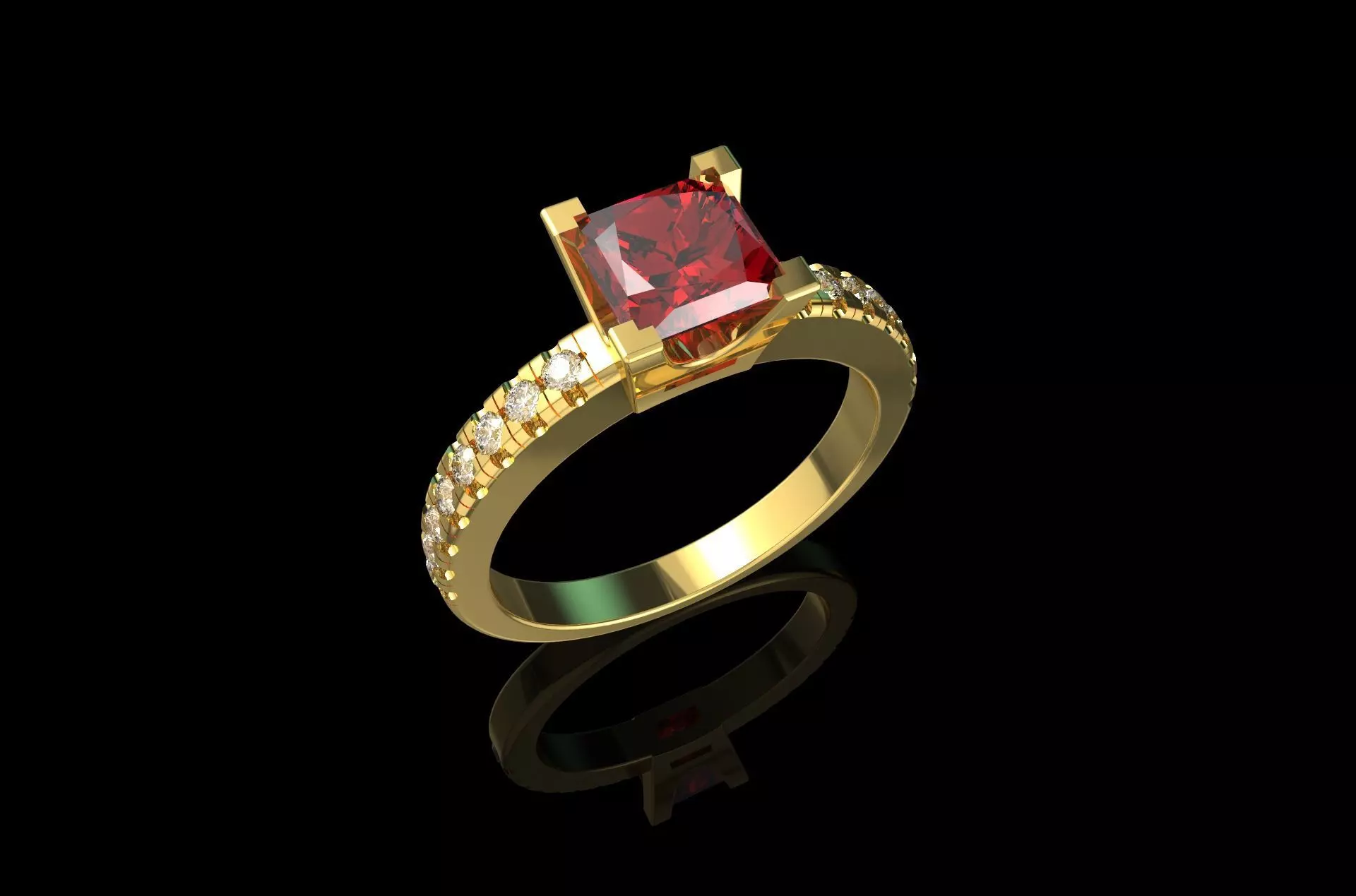 Gold N754 3D print model_0