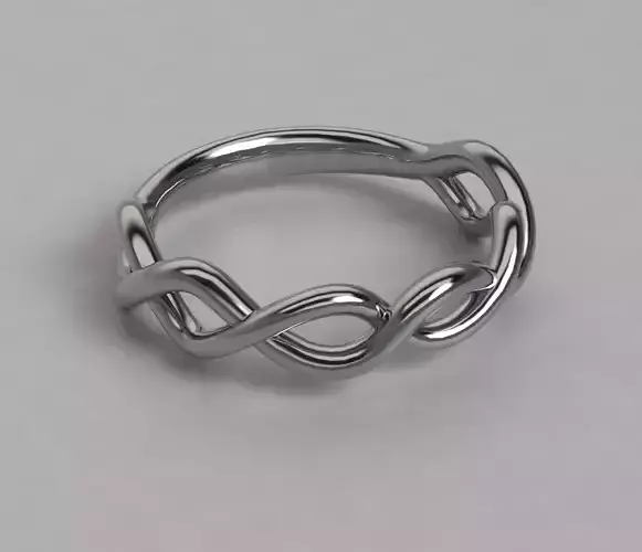 Anillo trensado ring