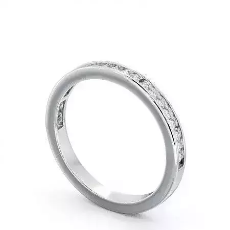 stl file princess cut diamond eternity ring