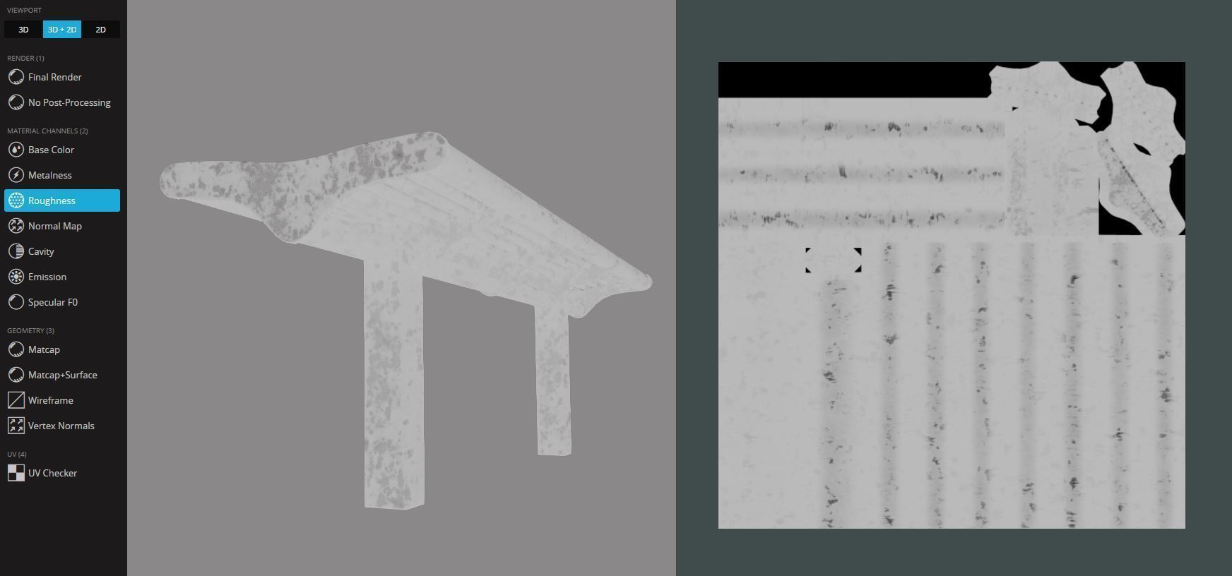 Rusted Bench 5 Low-poly 3D model_11