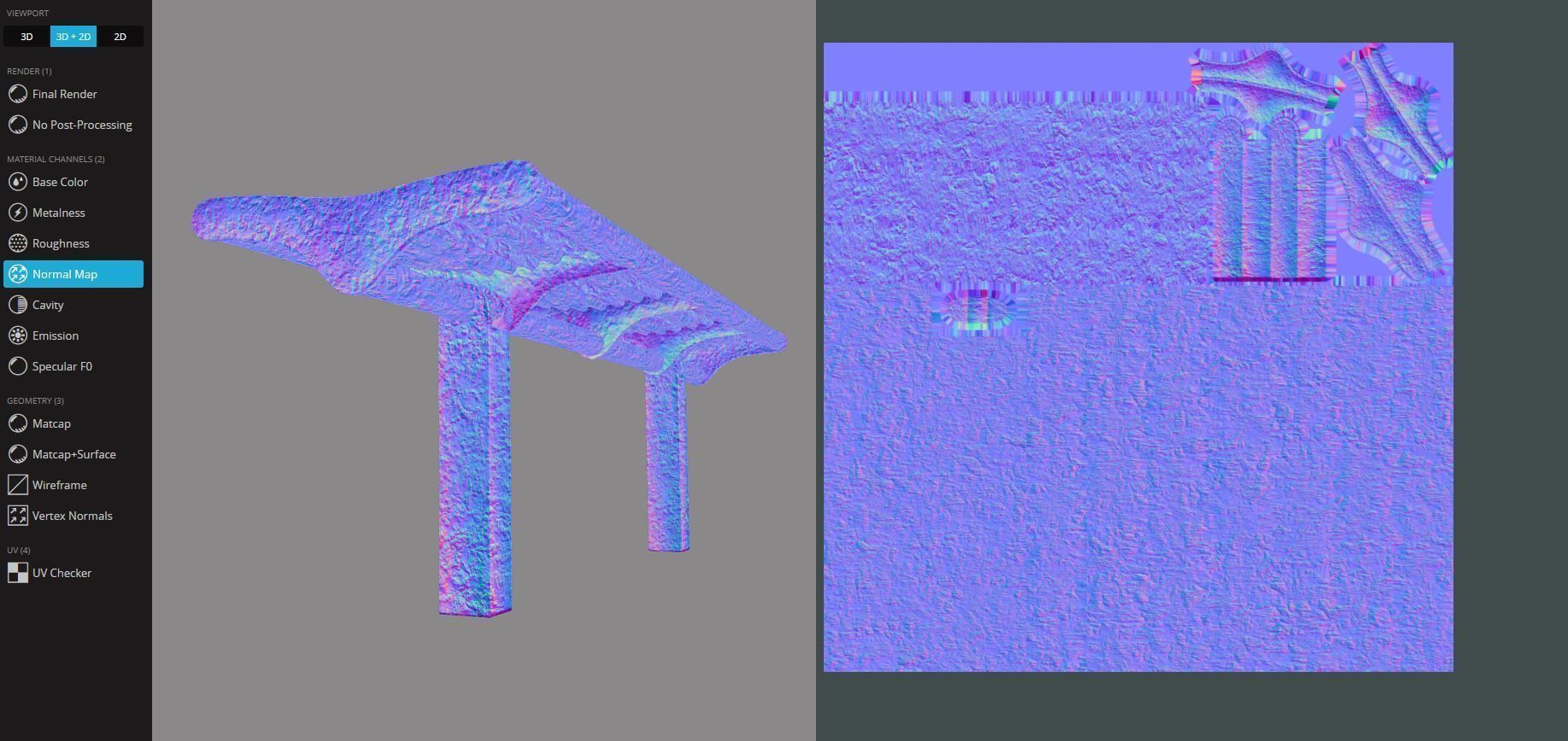 Rusted Bench 5 Low-poly 3D model_12