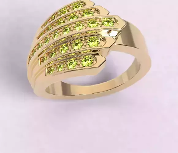 Anillo tipo rasimo hoja Ring