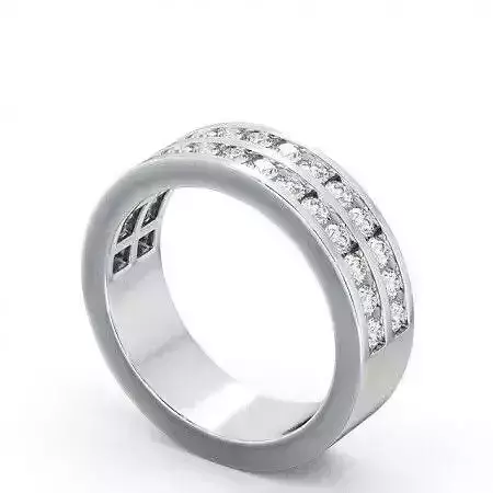 stl file princess cut diamond eternity ring