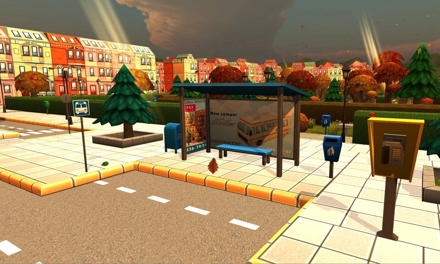 Cartoon City Mega-Pack Low-poly 3D model_4