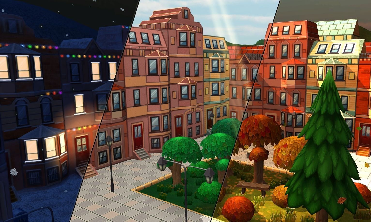 Cartoon City Mega-Pack Low-poly 3D model_2