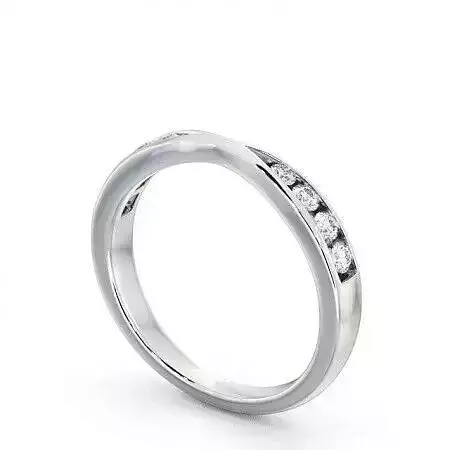 stl file princess cut diamond eternity ring