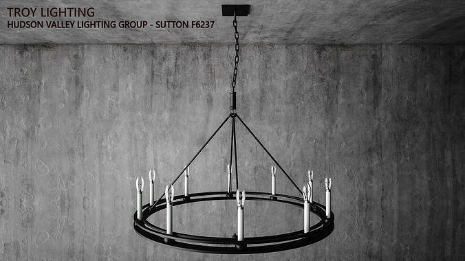 Troy Lighting - Hudson Valley Lighting Group - Sutton F6237 3D model