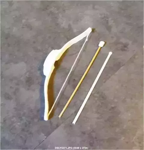 Little bow and arrow 3D print model