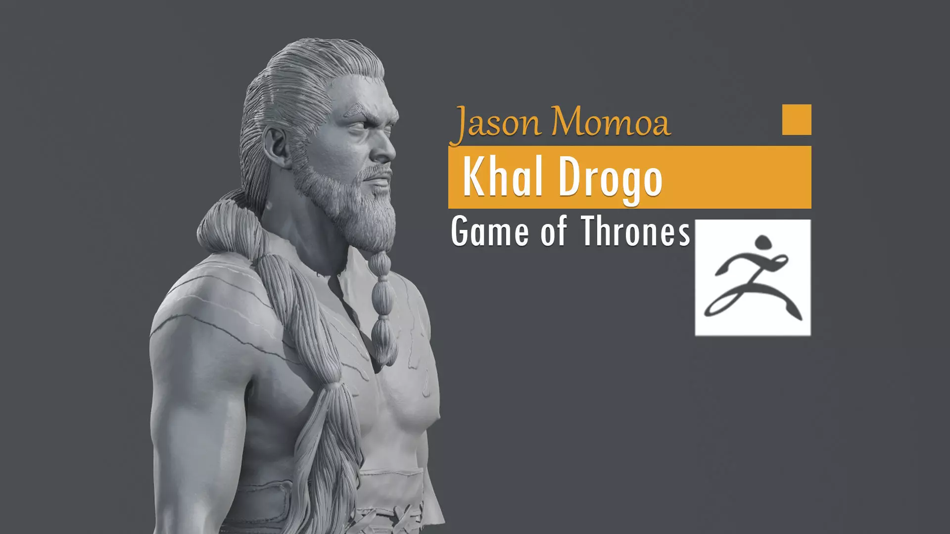 Jason Momoa - Khal Drogo - Game of Thrones 3D print model_0