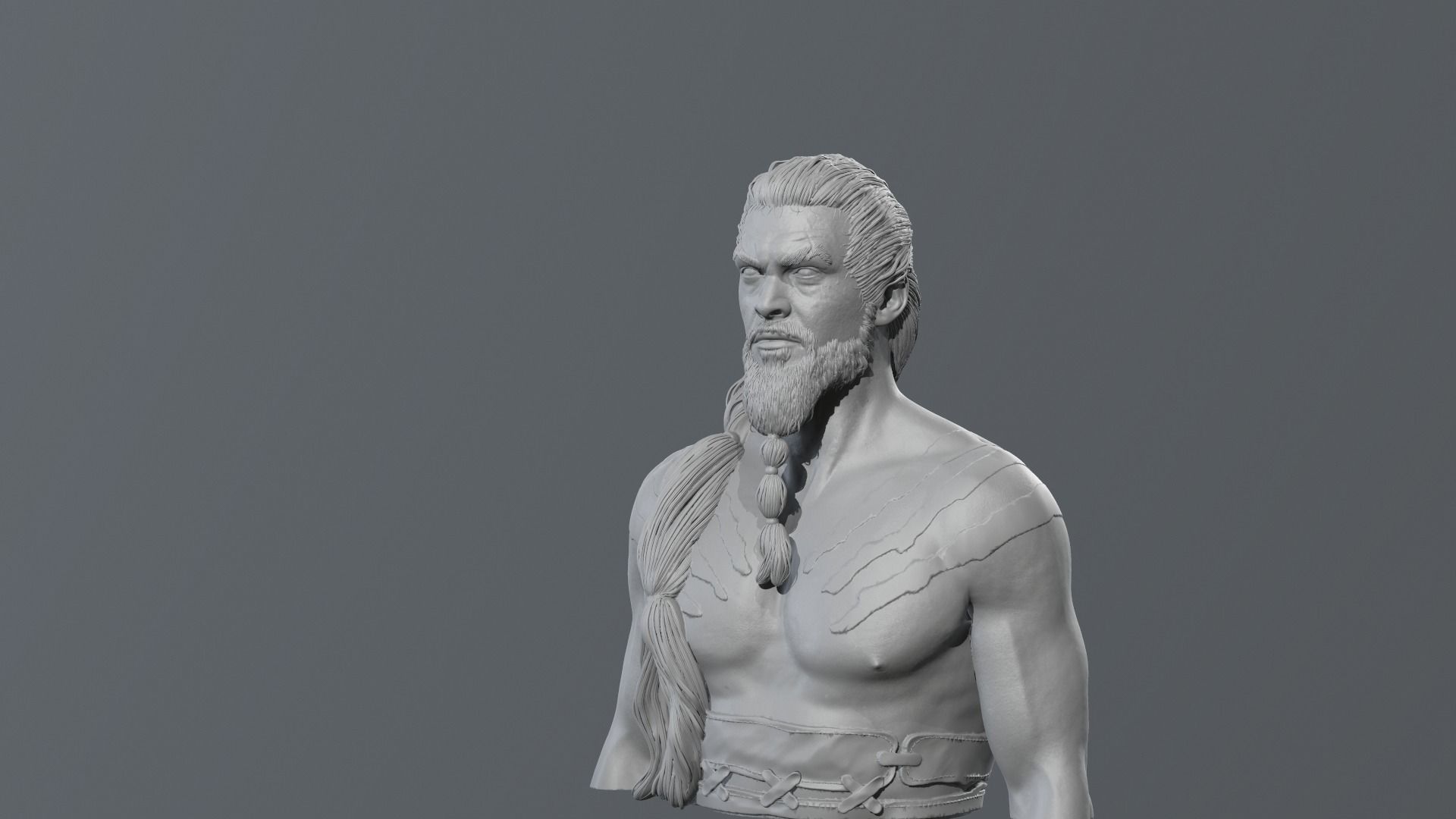 Jason Momoa - Khal Drogo - Game of Thrones 3D print model_3