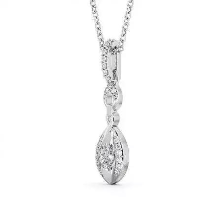 stl file diamond pendant on chain