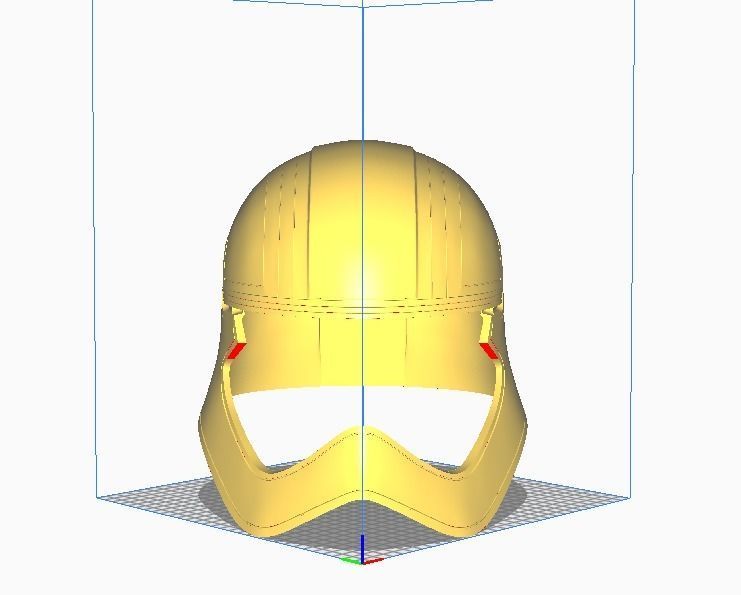 Captain Phasma helmet 3d printable 3D print model_5