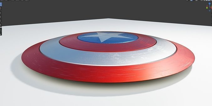 captain America Shield  Infinity War  made with blender 3D model