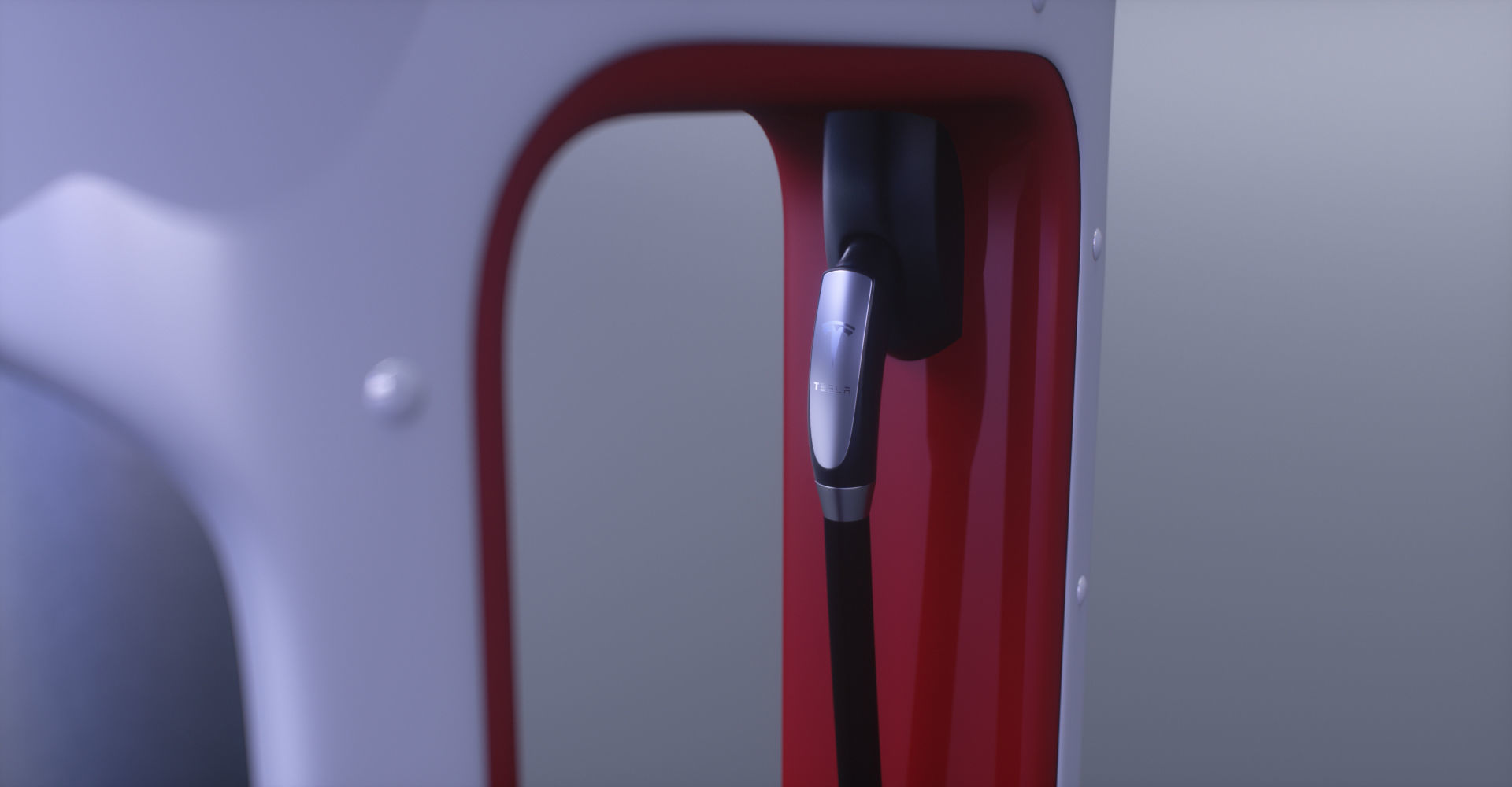 Tesla Supercharger Low-poly 3D model_12