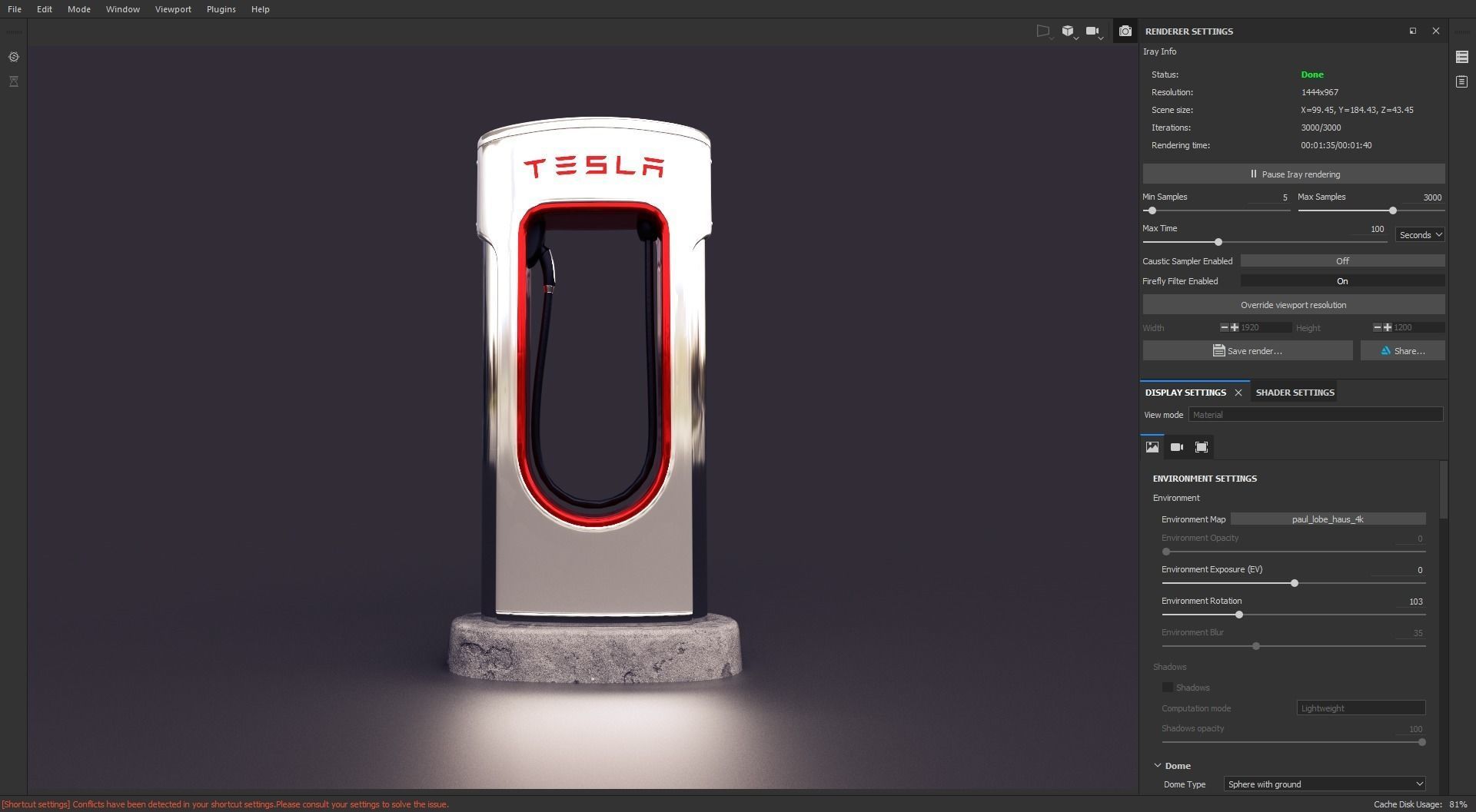 Tesla Supercharger Low-poly 3D model_20