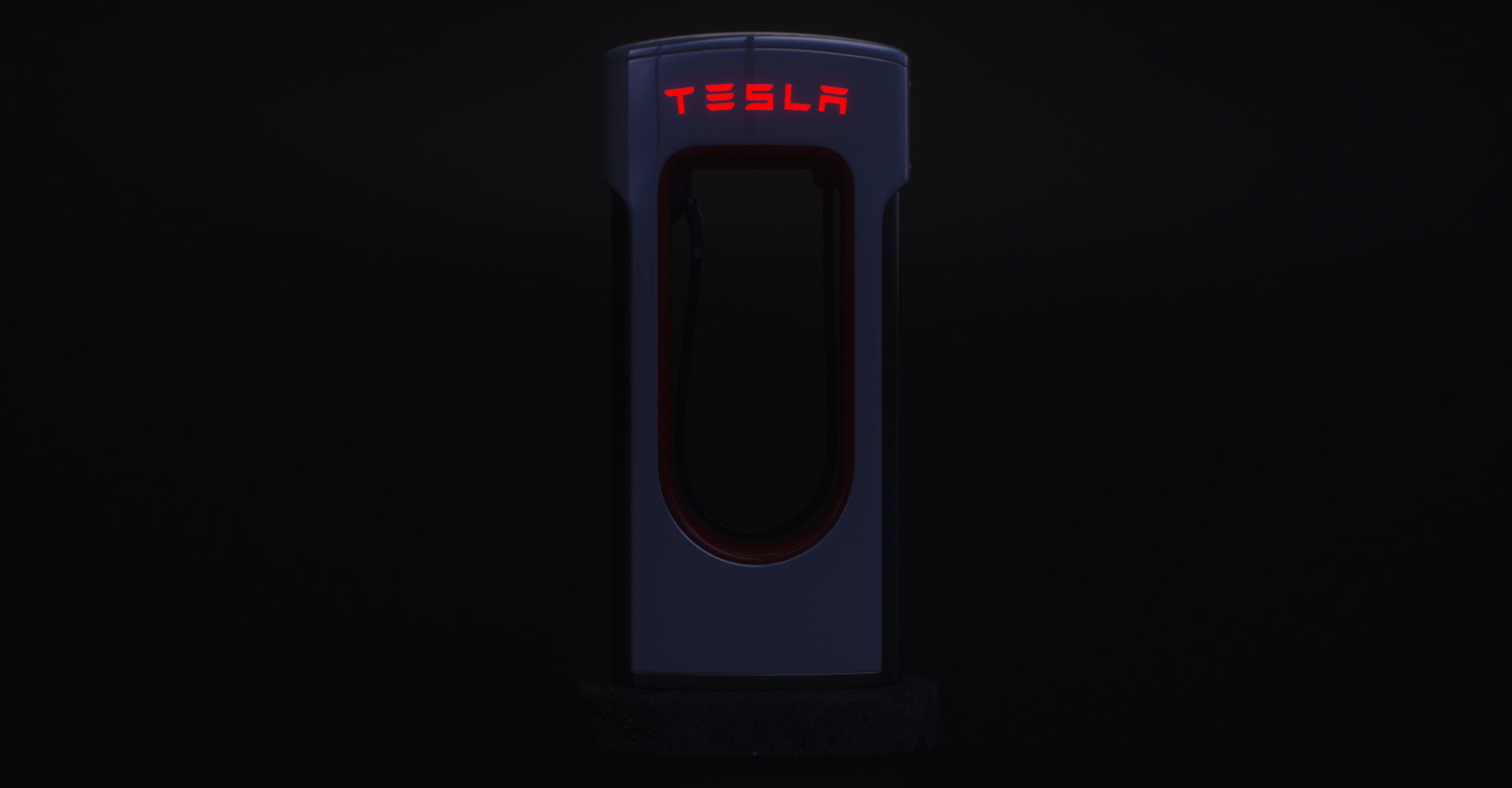 Tesla Supercharger Low-poly 3D model_7
